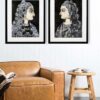 Art with interiors by Alissa Wright | Karama and Meerabai