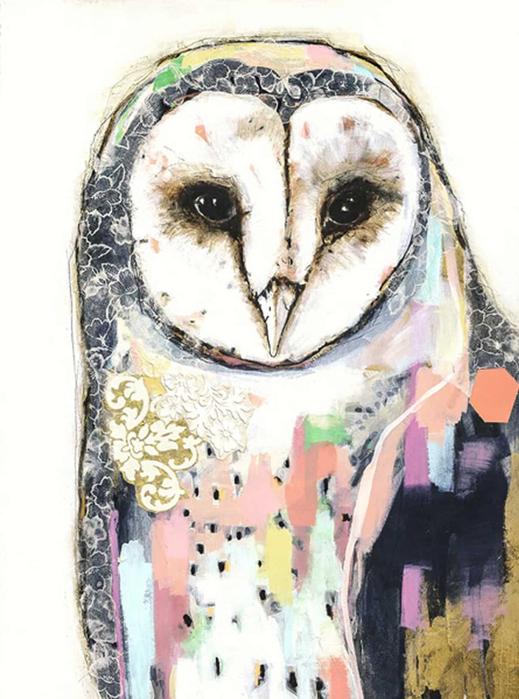 An owl artwork in style