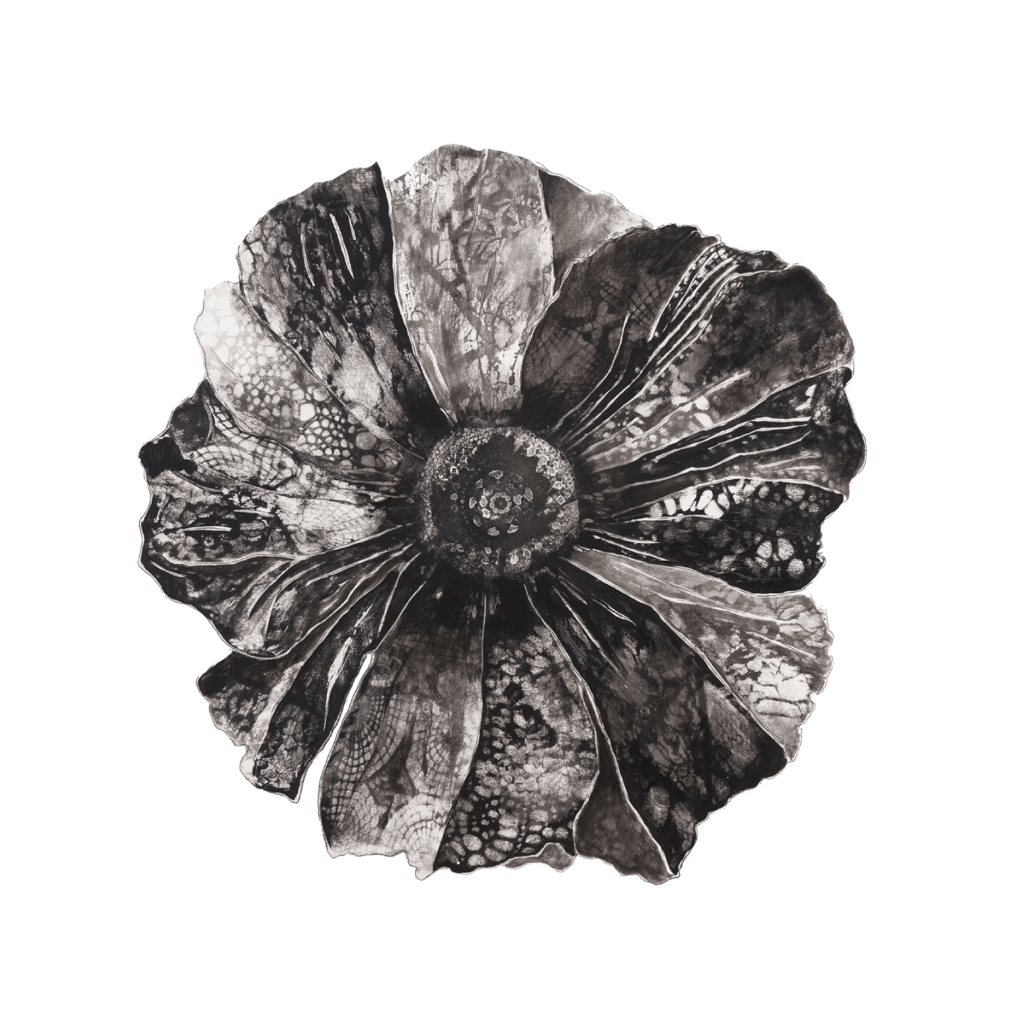 Vintage Poppy 2 Unframed